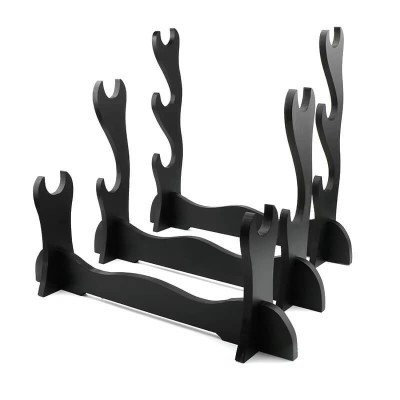 Wooden table stand for 1, 2 or 3 lightsabers