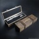 Wooden lightsaber holder box with engravings. 43x15x10 cm