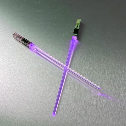 Chinese Luminous Laser Sword Chopsticks 26 cm - Pairs in Various Colors