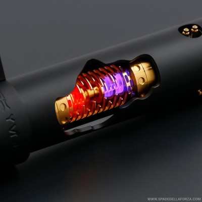 Replica combat lightsaber. Anakin Skywalker episode 3 with visible rotating crystal