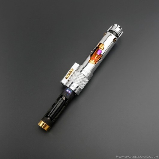 Replica combat lightsaber. Anakin Skywalker episode 3 with visible rotating crystal