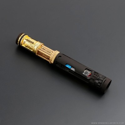 Spada laser da combattimento replica. Obi-Wan Kenobi episodio 4 con cristallo a vista