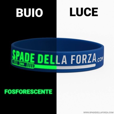 Braccialetti Fosforescenti in silicone. Spade Della Forza - Vari colori