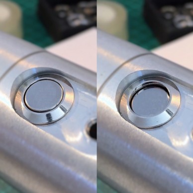 Neutral vandal-proof metal on-off switch without led indicator light. 12mm.