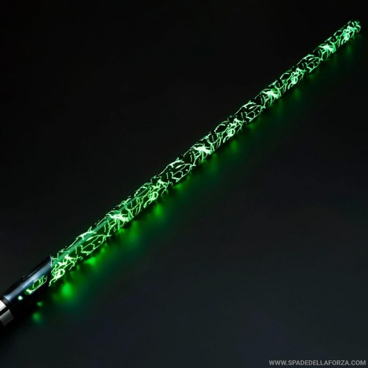 lama da combattimento per spade laser in policarbonato effetto instabile crepato