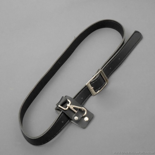 Faux leather belt holder for lightsaber, single sword with ring. various colors