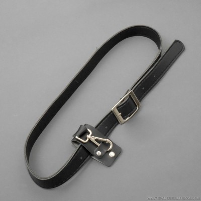 Faux leather belt holder for lightsaber, single sword with ring. various colors