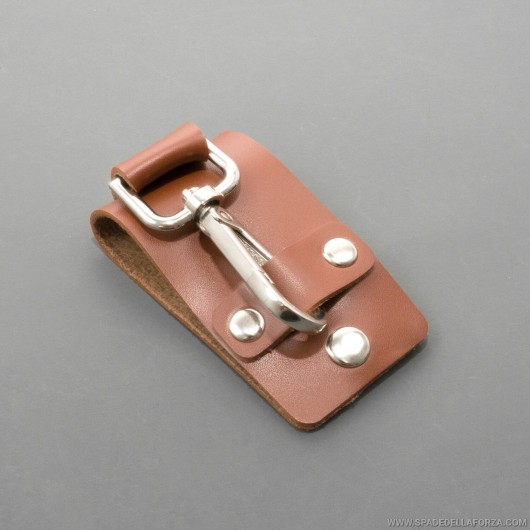 Faux leather belt holder for lightsaber, single sword with ring. various colors