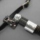 Faux leather belt holder for lightsaber, single sword with ring. various colors