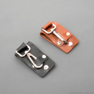 Faux leather belt holder for lightsaber, single sword with ring. various colors