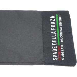 Sacca deluxe nera per il trasporto di spade laser. Tracolla regolabile, fondo rinforzato 2