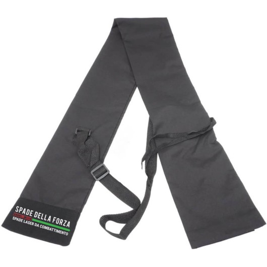 Black deluxe bag for carrying lightsabers. Adjustable shoulder strap, reinforced bottom