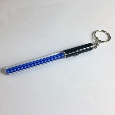 Keychain mini lightsaber with light and ring 13 cm.