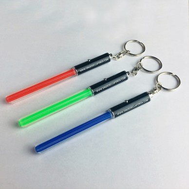 Mini Laser Sword keychain with light and ring 13 cm.
