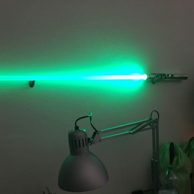 Horizontal support Single Laser Sword From the Wall
