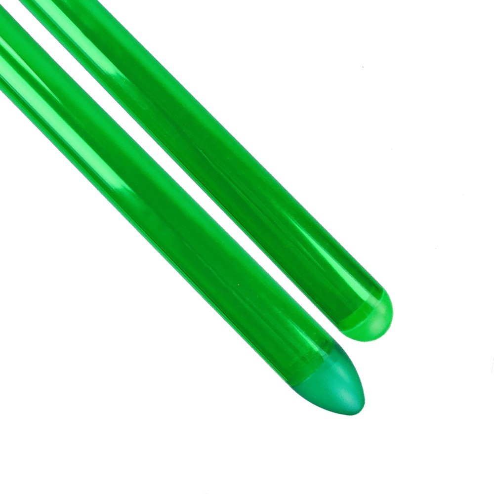 Green fighting daylight blade made of colored polycarbonate.