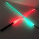 Cross mount for two X-shaped lightsabers for wall.