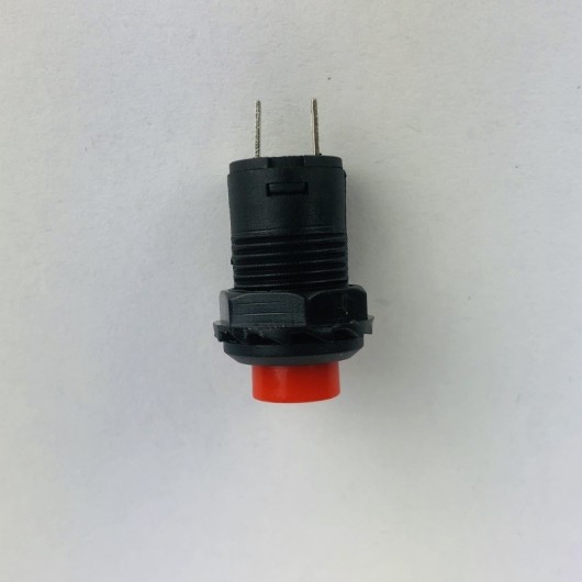 Vandal-proof plastic on-off switch. 12mm. various colors