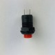 Vandal-proof plastic on-off switch. 12mm. various colors