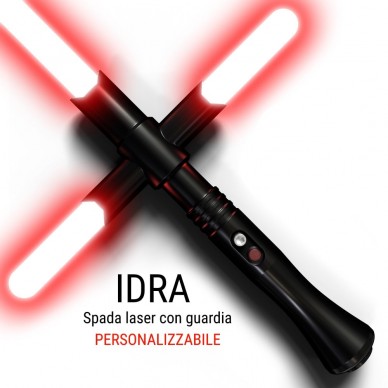 Spada laser con guardia laser modello IDRA. Crossguard da combattimento.