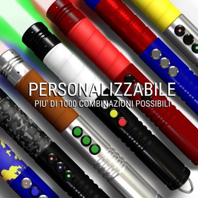 Eris customizable triple-button combat lightsaber