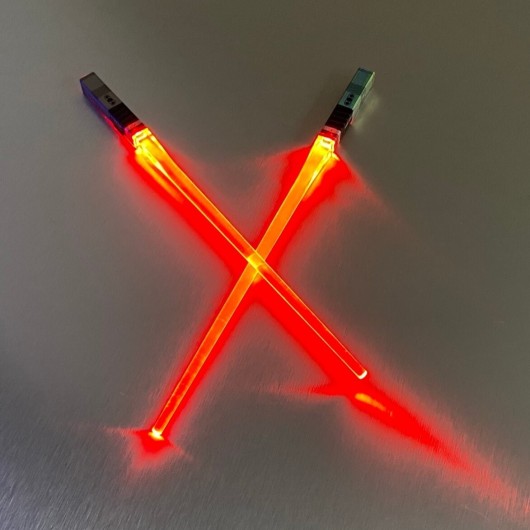 Chinese Luminous Laser Sword Chopsticks 26 cm - Pairs in Various Colors