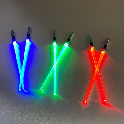 Chinese Luminous Laser Sword Chopsticks 26 cm - Pairs in Various Colors