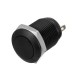 Interruttore in metallo on-off NERO. Antivandalo per fori da 12mm.