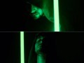 Marco in vesti #Jedi illuminato da una bellissima #forcesabers Green!